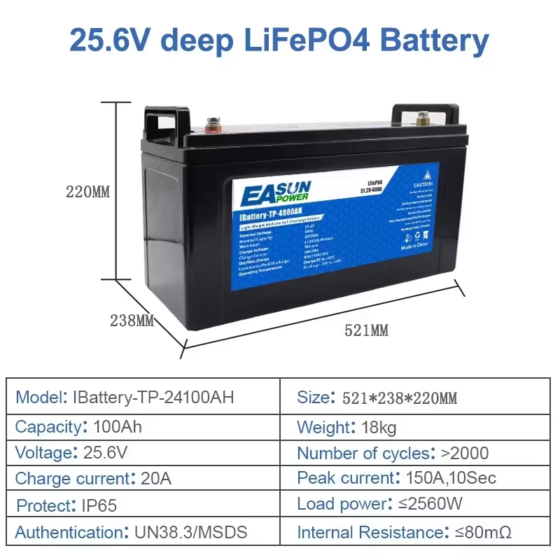 EASUN POWER LiFePO4 Pil 100Ah  - Grid Tie Inverter Limiter 2000W incelemesi ve fiyatı