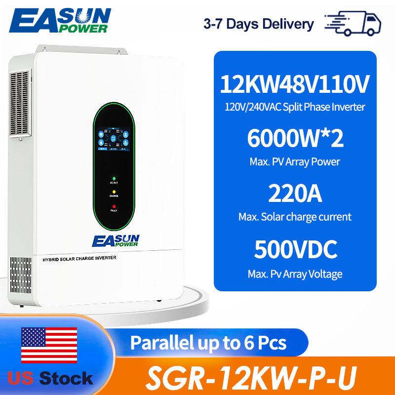 EASUN US 12KW 12000W Bölünmüş  - Grid Tie Inverter Limiter 2000W incelemesi ve fiyatı