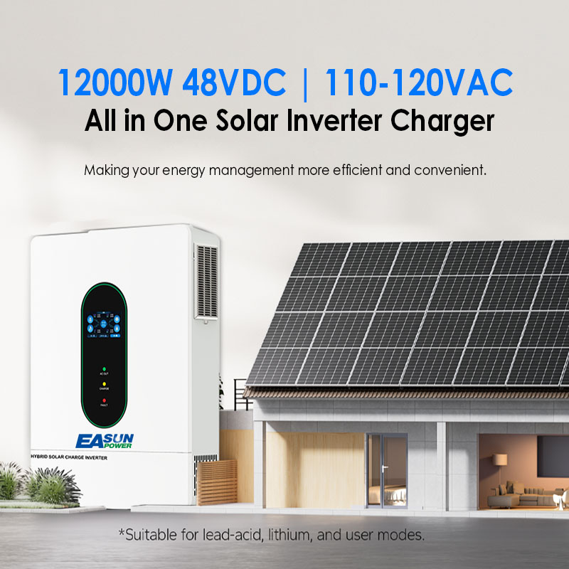 EASUN US 12KW 12000W Bölünmüş  - Grid Tie Inverter Limiter 2000W incelemesi ve fiyatı
