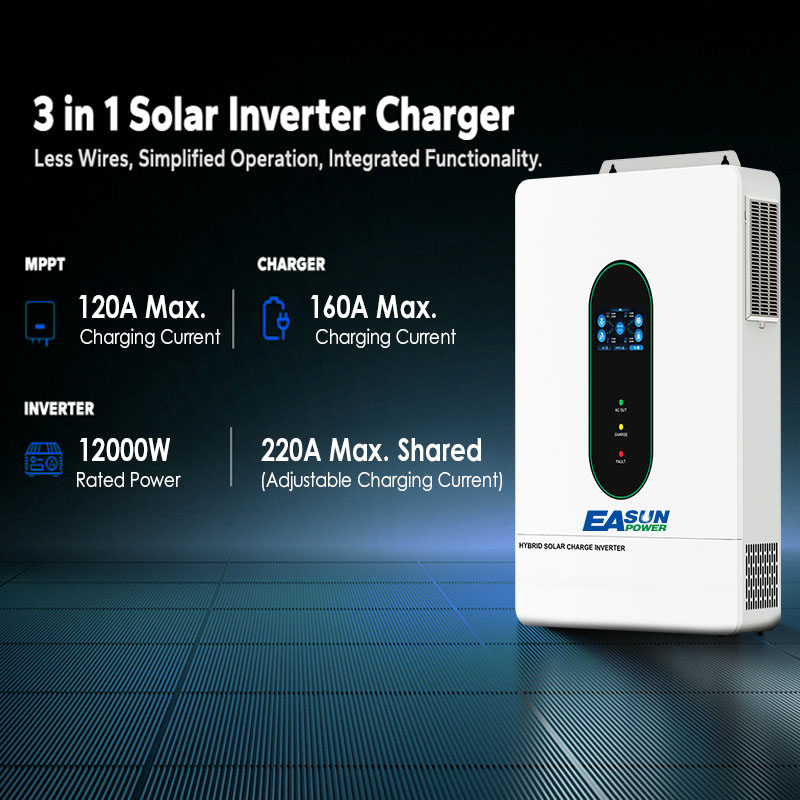 EASUN US 12KW 12000W Bölünmüş  - Grid Tie Inverter Limiter 2000W incelemesi ve fiyatı