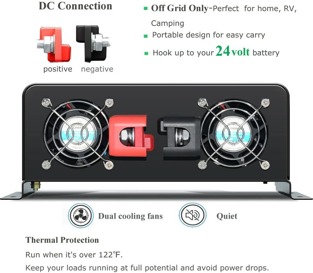 3000W Saf Sinüs Dalgası Güneş  - Inverter Pure Sine Wave 60Hz 120V 3000W incelemesi ve fiyatı